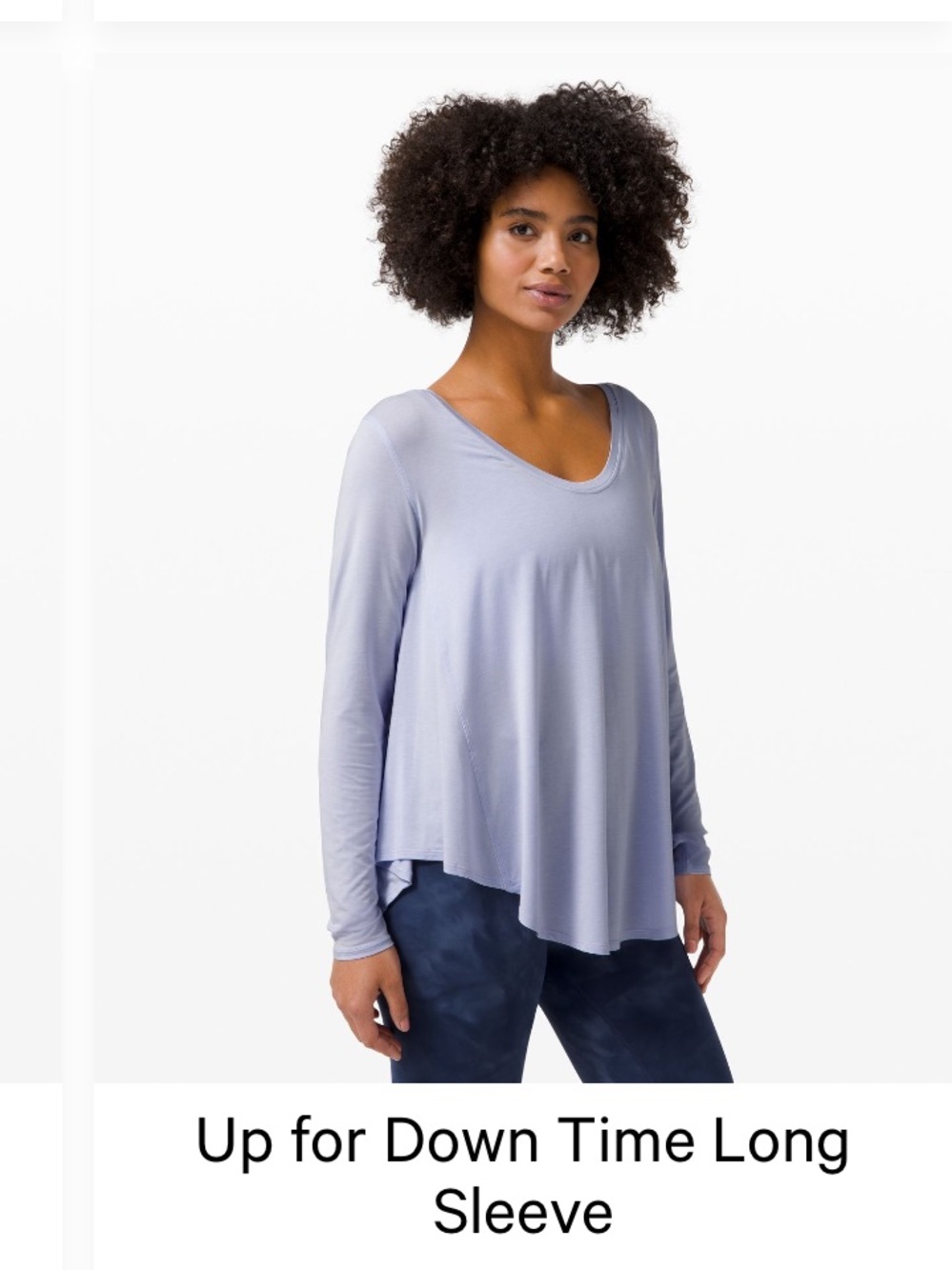 lululemon athletica light lavender long sleeve top